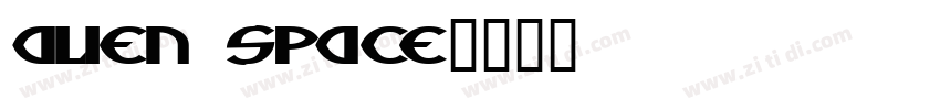 alien space字体转换